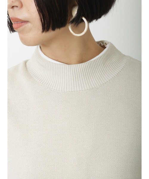 Lugnoncure（ルノンキュール）の「ダブルジャカードニットベスト（ベスト・レディース・オフホワイト/ブルー/ブラック・ﾌﾘ-）」の16枚目の写真