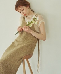 hinari | カールヤーンニットキャミワンピース(ワンピース)