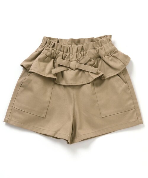 BREEZE（ブリーズ）の「フリルショートパンツ（その他パンツ・キッズ・インディゴブルー/ベージュ/ブラック・80/140/90/130/120/100/110）」の4枚目の写真