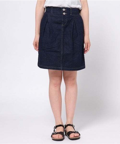 mystic（ミスティック）の「デニムタイトスカート（スカート・レディース・ネイビー/ブルー/オフホワイト・1/2）」の8枚目の写真