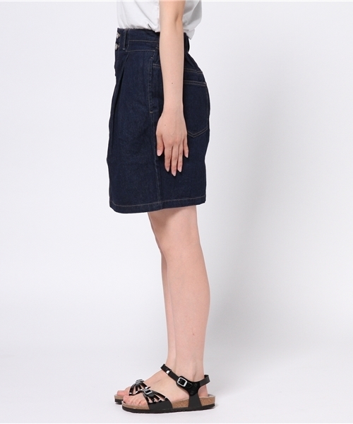 mystic（ミスティック）の「デニムタイトスカート（スカート・レディース・ネイビー/ブルー/オフホワイト・1/2）」の9枚目の写真