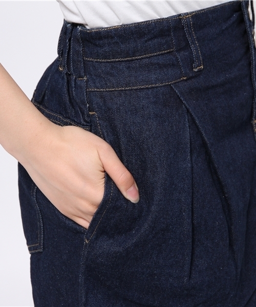 mystic（ミスティック）の「デニムタイトスカート（スカート・レディース・ネイビー/ブルー/オフホワイト・1/2）」の4枚目の写真