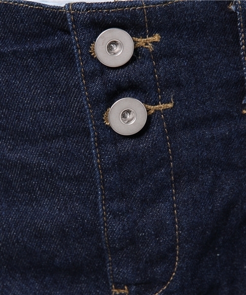 mystic（ミスティック）の「デニムタイトスカート（スカート・レディース・ネイビー/ブルー/オフホワイト・1/2）」の6枚目の写真