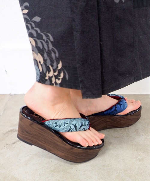 セール】厚底下駄サンダル 8980664（和装小物）｜byあしながおじさん