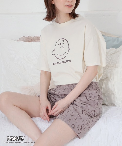 スヌーピー／ルームウェア（上下セット）