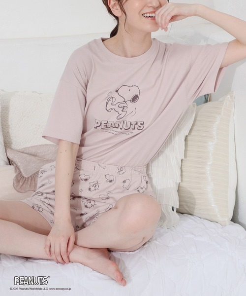 スヌーピー／ルームウェア（上下セット）