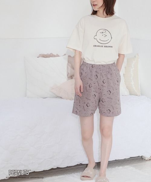 スヌーピー／ルームウェア（上下セット）