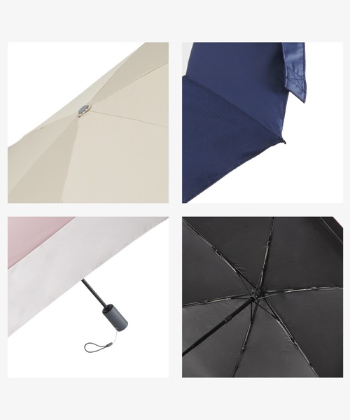 Waterfront（ウォーターフロント）の「折傘　自動開閉 UVブロック 55　ツートン（折りたたみ傘・レディース・ピンク系その他/ホワイト×ブラウン/ホワイト×ピンク/ブラウン系1/ホワイト×ネイビー/ネイビー×ホワイト・FREE）」の10枚目の写真