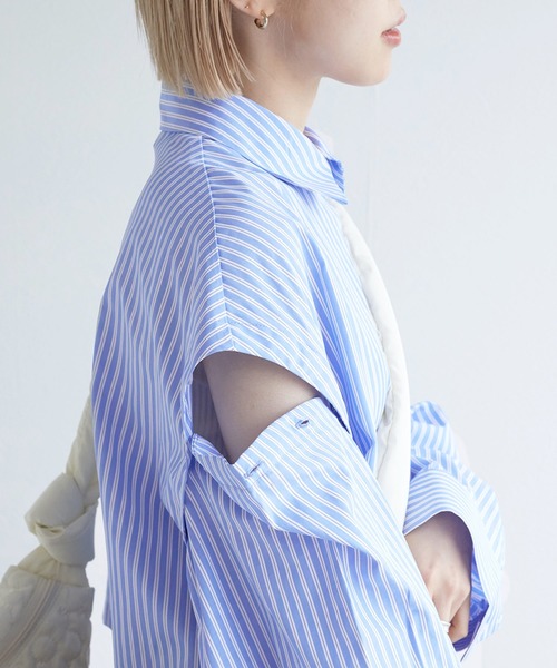 w closet（ダブルクローゼット）の「【2WAY】クロップドシャツ（シャツ