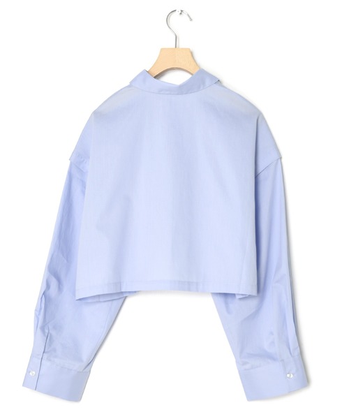 w closet（ダブルクローゼット）の「【2WAY】クロップドシャツ（シャツ/ブラウス・レディース・オフホワイト/サックスブルー/ストライプ・FREE）」の16枚目の写真