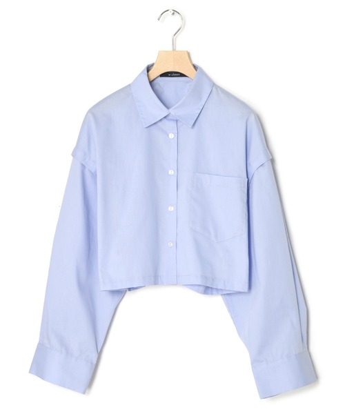 ブラウス シャツ ダブルカラークロップドシャツ / Double Collar Cropped Shirt レディース PRANK PROJECT ブラウス シャツ ダブルカラークロップドシャツ