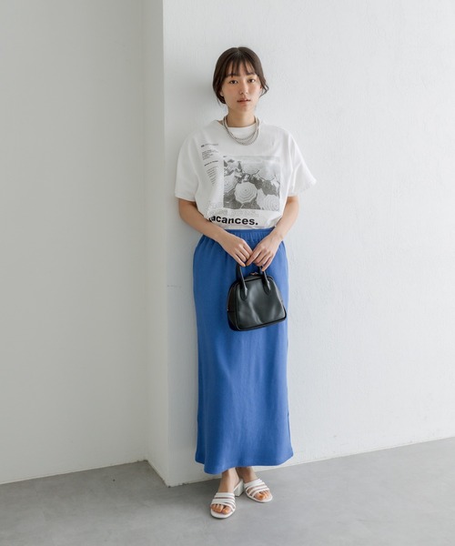 PUAL CE CIN(ピュアルセシン)の「フォトプリントTシャツ(Tシャツ/カットソー・レディース・オフホワイト/ライトグレー/ベージュ・FREE)」の5枚目の写真