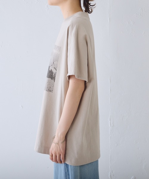 PUAL CE CIN(ピュアルセシン)の「フォトプリントTシャツ(Tシャツ/カットソー・レディース・オフホワイト/ライトグレー/ベージュ・FREE)」の16枚目の写真