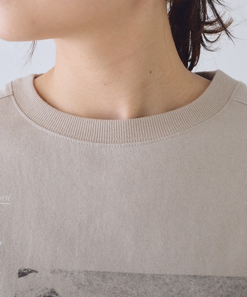 PUAL CE CIN(ピュアルセシン)の「フォトプリントTシャツ(Tシャツ/カットソー・レディース・オフホワイト/ライトグレー/ベージュ・FREE)」の18枚目の写真
