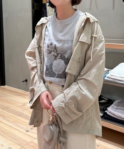 PUAL CE CIN(ピュアルセシン)の「フォトプリントTシャツ(Tシャツ/カットソー・レディース・オフホワイト/ライトグレー/ベージュ・FREE)」の22枚目の写真