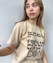 ハンドライティングTシャツ【SANSeLF】 sanw23s036