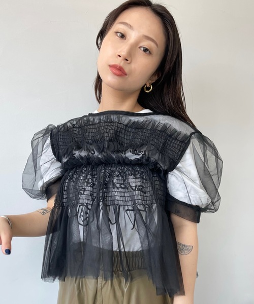 SANSeLF（サンセルフ）の「ハンドライティングTシャツ【SANSeLF】 sanw23s036（Tシャツ/カットソー・レディース・ホワイト/ベージュ/ブラック/グレー・FREE）」の12枚目の写真