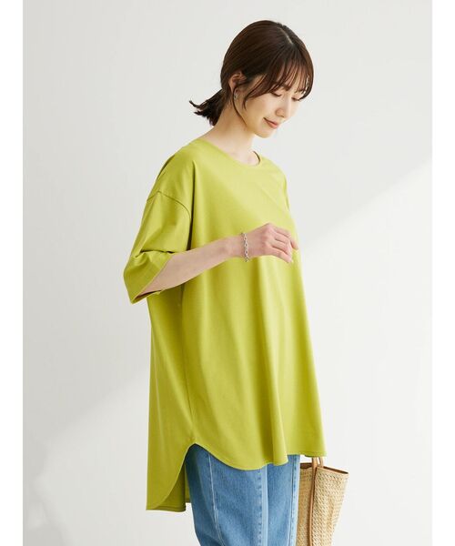 Green Parks(グリーンパークス)の「接触冷感バックカシュクールチュニック(チュニック・レディース・グリーン系その他3/オフホワイト/ブラック/ライトベージュ/ブルー・FREE)」の19枚目の写真
