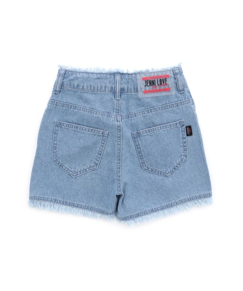 JENNI love(ジェニィラブ)の「ハイウエストフリンジショーパン(デニムパンツ・キッズ・ブラック/オフホワイト/サックスブルー・160cm/140cm/150cm/130cm)」の15枚目の写真