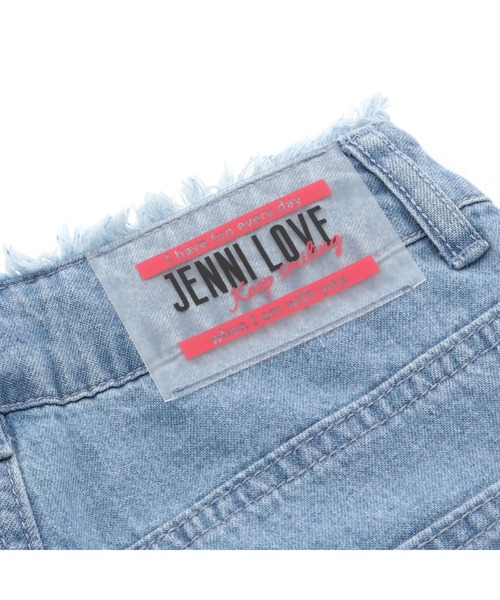 JENNI love(ジェニィラブ)の「ハイウエストフリンジショーパン(デニムパンツ・キッズ・ブラック/オフホワイト/サックスブルー・160cm/140cm/150cm/130cm)」の13枚目の写真