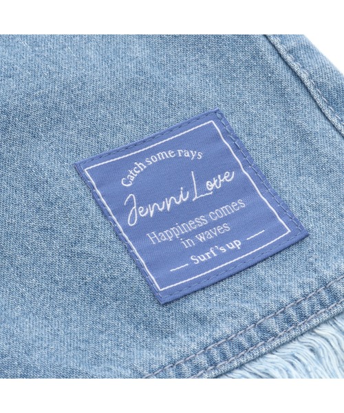JENNI love(ジェニィラブ)の「ハイウエストフリンジショーパン(デニムパンツ・キッズ・ブラック/オフホワイト/サックスブルー・160cm/140cm/150cm/130cm)」の16枚目の写真