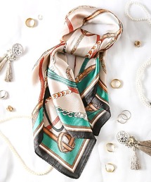 LUXSTYLE（ラグスタイル）の「リング付き スカーフ  バンダナ 大判（バンダナ/スカーフ）」