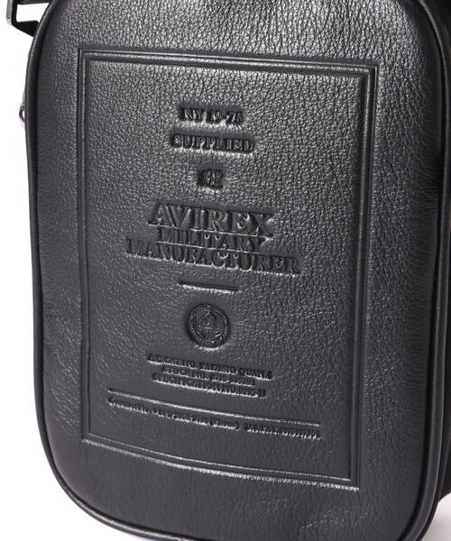 AVIREX（アヴィレックス）の「【直営店限定】NYLON COMBI LEATHER SHOULDER BAG/ ナイロンコンビ レザーショルダーバッグ（ショルダーバッグ・レディース・ブラック・F）」の7枚目の写真