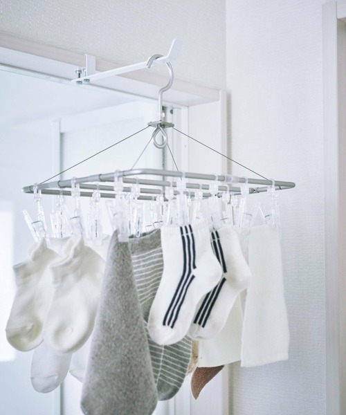 tower（タワー）の「tower ランドリー室内干しハンガー（ランドリーグッズ・レディース・ホワイト・フリー）」の5枚目の写真