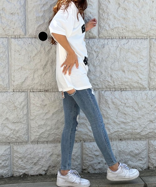 GLAMOROUS JANE（グラマラスジェーン）の「ストリートガールBETTY BOOPTシャツ（Tシャツ/カットソー・レディース・オフホワイト/ブラック/チャコールグレー・FREE）」の12枚目の写真