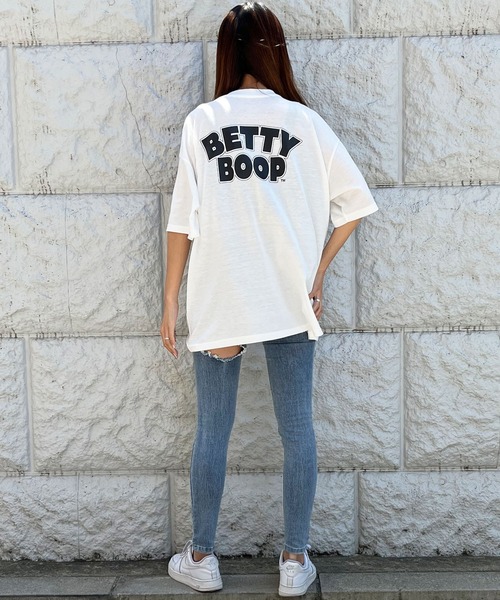 GLAMOROUS JANE（グラマラスジェーン）の「ストリートガールBETTY BOOPTシャツ（Tシャツ/カットソー・レディース・オフホワイト/ブラック/チャコールグレー・FREE）」の13枚目の写真