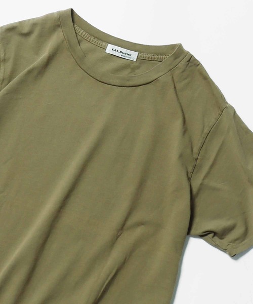 CAL.Berries(カルベリーズ)の「CAL.Berries/カルベリーズ ORGANIC UNISEX S/S TEE 半袖Tシャツ 無地T(Tシャツ/カットソー・メンズ・スミクロ/アーミー/オフホワイト/サンドベージュ・L/S/M)」の4枚目の写真