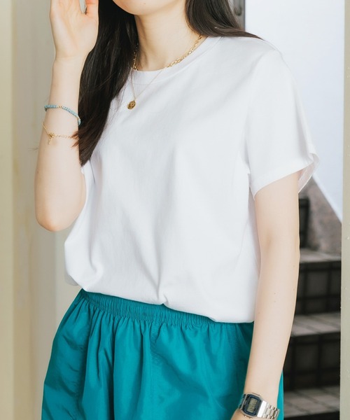 CAL.Berries(カルベリーズ)の「CAL.Berries/カルベリーズ ORGANIC UNISEX S/S TEE 半袖Tシャツ 無地T(Tシャツ/カットソー・メンズ・スミクロ/アーミー/オフホワイト/サンドベージュ・L/S/M)」の1枚目の写真