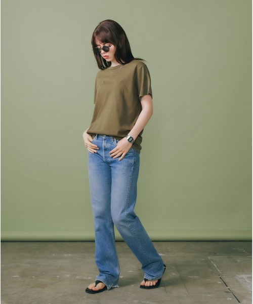 CAL.Berries(カルベリーズ)の「CAL.Berries/カルベリーズ ORGANIC UNISEX S/S TEE 半袖Tシャツ 無地T(Tシャツ/カットソー・メンズ・スミクロ/アーミー/オフホワイト/サンドベージュ・L/S/M)」の16枚目の写真
