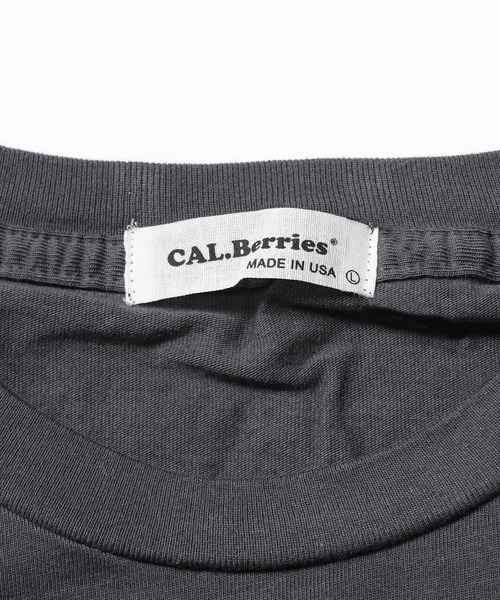 CAL.Berries(カルベリーズ)の「CAL.Berries/カルベリーズ ORGANIC UNISEX S/S TEE 半袖Tシャツ 無地T(Tシャツ/カットソー・メンズ・スミクロ/アーミー/オフホワイト/サンドベージュ・L/S/M)」の6枚目の写真