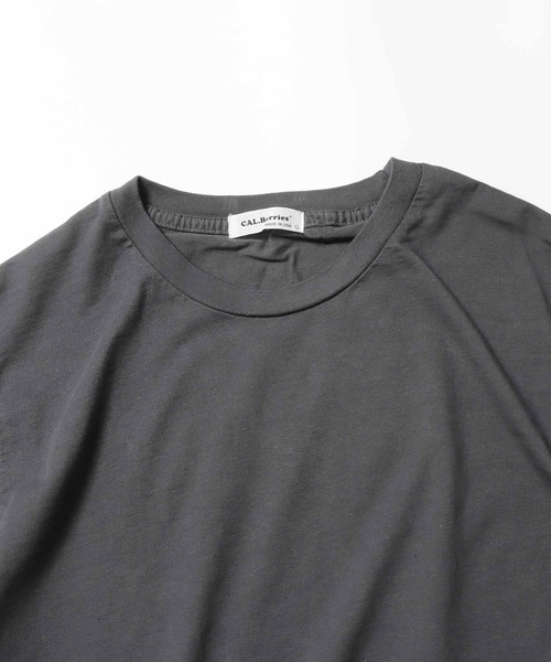 CAL.Berries(カルベリーズ)の「CAL.Berries/カルベリーズ ORGANIC UNISEX S/S TEE 半袖Tシャツ 無地T(Tシャツ/カットソー・メンズ・スミクロ/アーミー/オフホワイト/サンドベージュ・L/S/M)」の5枚目の写真