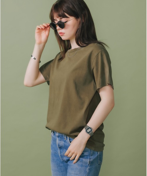 CAL.Berries(カルベリーズ)の「CAL.Berries/カルベリーズ ORGANIC UNISEX S/S TEE 半袖Tシャツ 無地T(Tシャツ/カットソー・メンズ・スミクロ/アーミー/オフホワイト/サンドベージュ・L/S/M)」の21枚目の写真