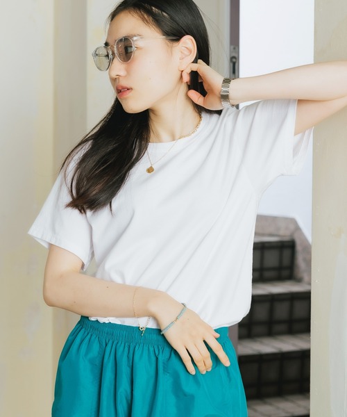 CAL.Berries(カルベリーズ)の「CAL.Berries/カルベリーズ ORGANIC UNISEX S/S TEE 半袖Tシャツ 無地T(Tシャツ/カットソー・メンズ・スミクロ/アーミー/オフホワイト/サンドベージュ・L/S/M)」の20枚目の写真