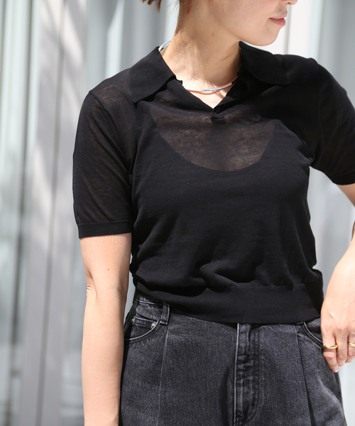 Cotton Poloshirt ニット（ニット/セーター）｜Deuxieme Classe