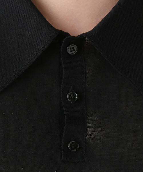 Deuxieme Classe(ドゥーズィエムクラス)の「*Cotton Poloshirt ニット(ニット/セーター・レディース・ブラック・FREE)」の4枚目の写真