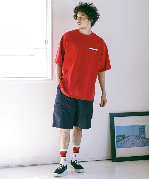 CHARI&CO（チャリアンドコー）の「【CHARI&CO SAFE RIDE for BAYFLOW】プリントＴシャツ（Tシャツ/カットソー・メンズ・オフホワイト/ネイビー/レッド/グリーン・MEDIUM/LARGE）」の15枚目の写真