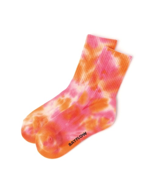 BAYFLOW（ベイフロー）の「タイダイソックス(KIDS)（ソックス/靴下・キッズ・ブルー/ピンク/その他1/パープル/その他2・MEDIUM/LARGE）」の13枚目の写真