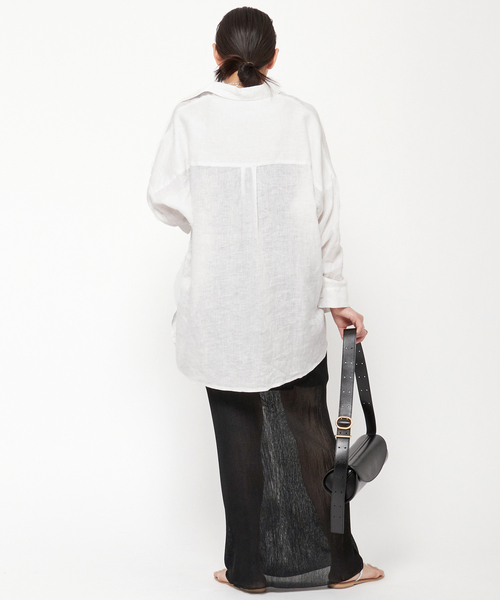 AP STUDIO（エーピーストゥディオ）の「シアーリブマキシスカート（スカート・レディース・ブラック・36/38）」の6枚目の写真