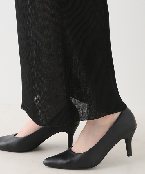 AP STUDIO（エーピーストゥディオ）の「シアーリブマキシスカート（スカート・レディース・ブラック・36/38）」の11枚目の写真