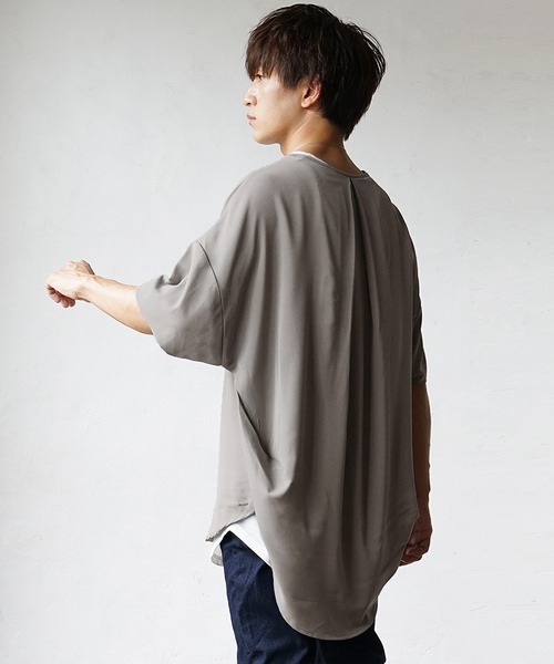 MinoriTY（マイノリティ）の「【MinoriTY】さらさらバックドレープ半袖