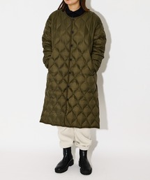 【 TAION / タイオン 】 ミリタリーWジップVネックダウンジャケット MILITARY W-ZIP V NECK DOWN JKT (SOFT SHELL) TAION-104LSBPML ICQ