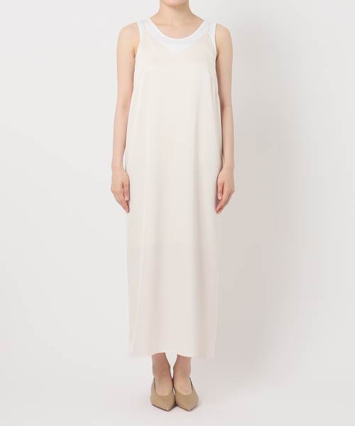 Noble（ノーブル）の「サテンキャミソールワンピース（ワンピース・レディース・ベージュ/アイボリー・FREE）」の20枚目の写真