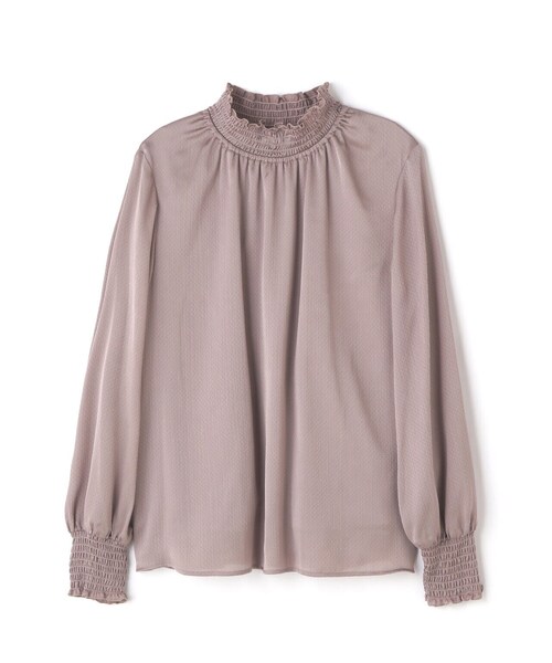 NATURAL BEAUTY BASIC(ナチュラルビューティーベーシック)の「◇シャーリングネックブラウス(シャツ/ブラウス・レディース・ブラック/マジェンタ/オフホワイト/ピンク・SMALL/MEDIUM)」の20枚目の写真