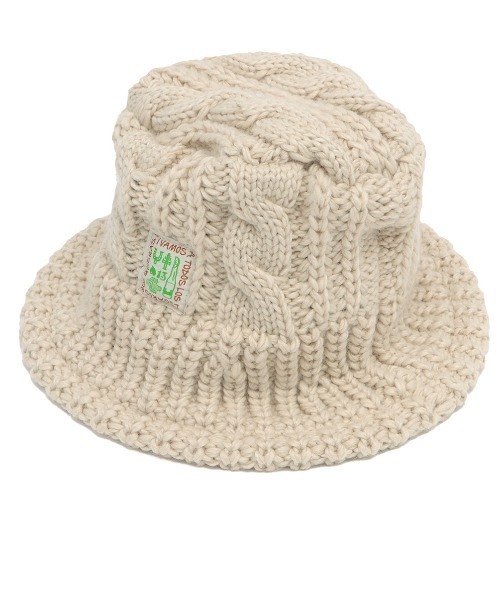 チチカカ（チチカカ）の「裏ボアニットバケットハット（ハット・レディース・ブラック/アイボリー/グレー・FREE）」の7枚目の写真