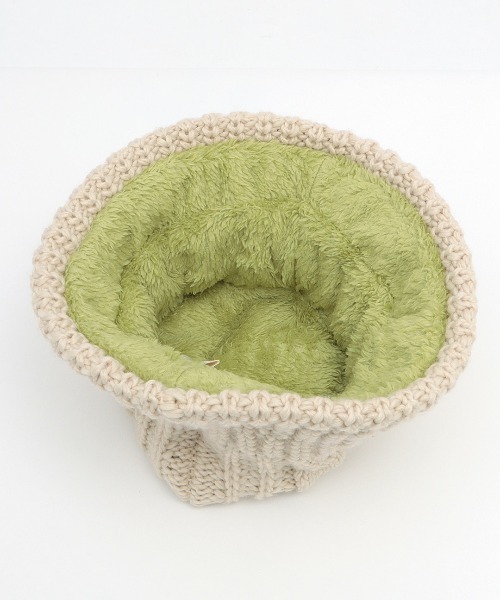 チチカカ（チチカカ）の「裏ボアニットバケットハット（ハット・レディース・ブラック/アイボリー/グレー・FREE）」の11枚目の写真