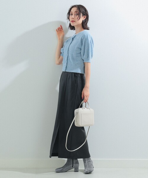 RayBEAMS/フェザーラメパフスリーブカーディガン